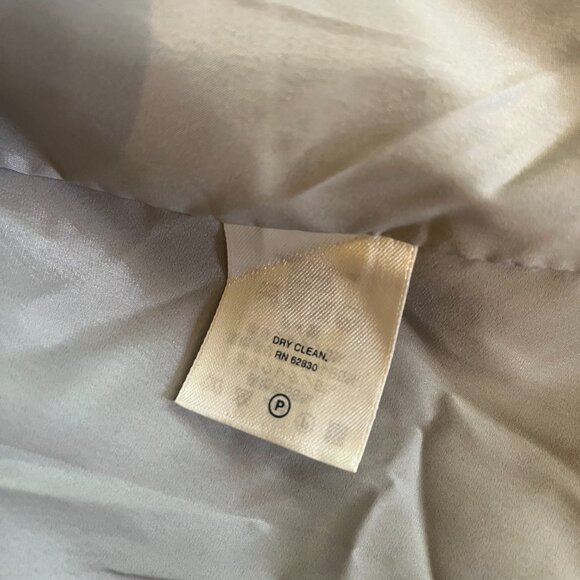 Vintage Lands' End Size 14 Grey Wool Suit Jacket 3-Button Lined - Picture 9 of 10